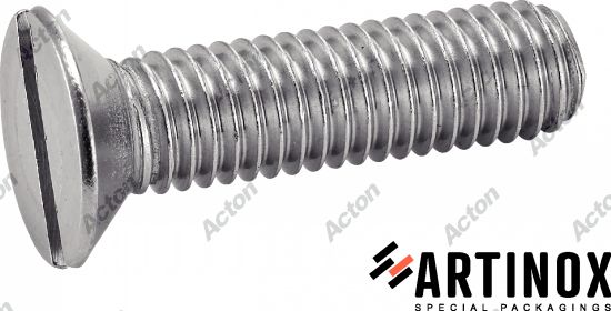 Vis tête fraisée fendue DIN 963 inox A2 Acton