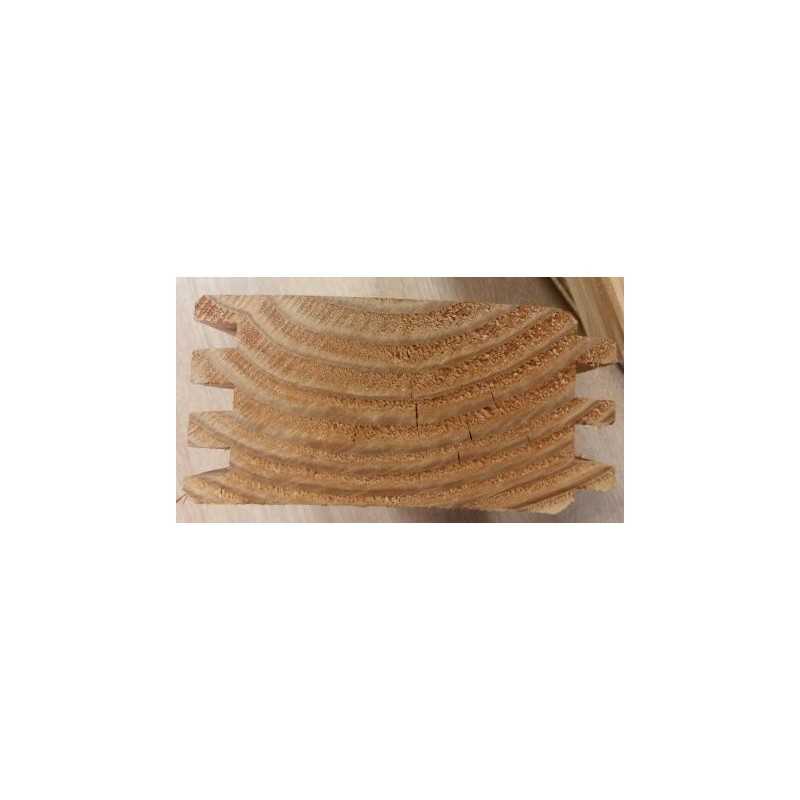 Madrier Chalet Triple Emboîtement Douglas Naturel 70x135 3