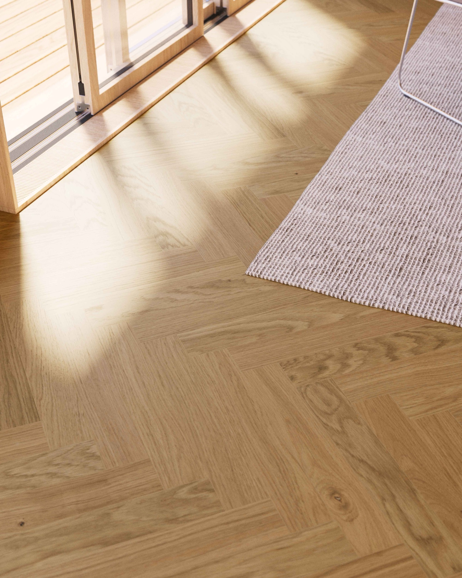 Parquet bâton rompu Bjelin Woodura Stockholm chêne Natural moderne 3