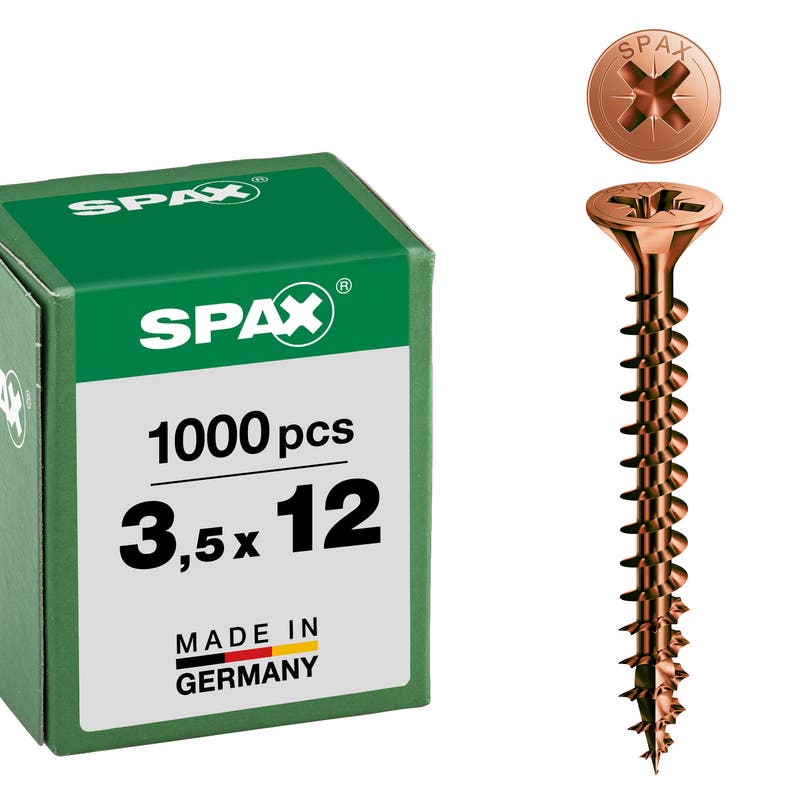 Vis universelle SPAX brunie tête fraisée Ø 3–5 mm 2