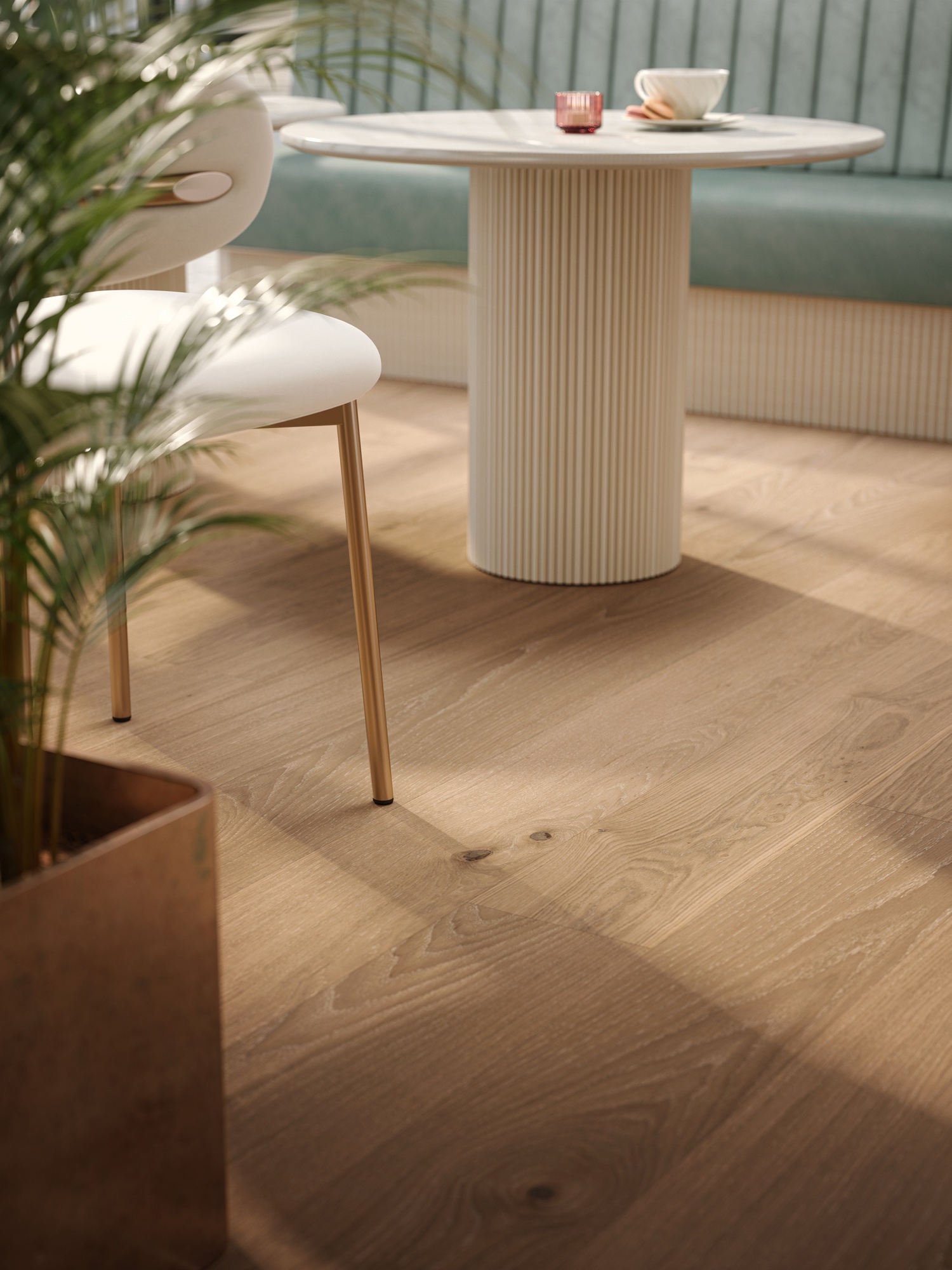 Lame de parquet hybride Bjelin Woodura Hylta chêne Desert 3