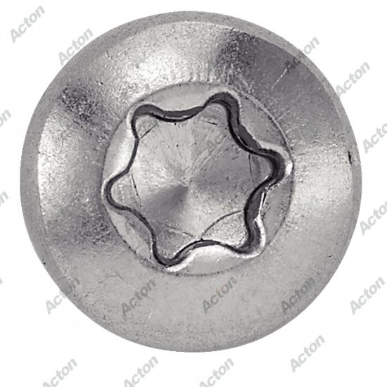 Vis à métaux tête cylindrique six lobes inox A2 - ISO 14583 Acton 3