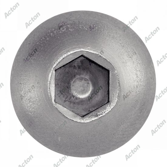 Vis à métaux ISO 7380-1 tête bombée six pans creux inox A4 Acton 3