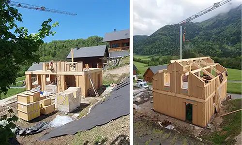 Maison passive autoconstruite en kit – Bauges