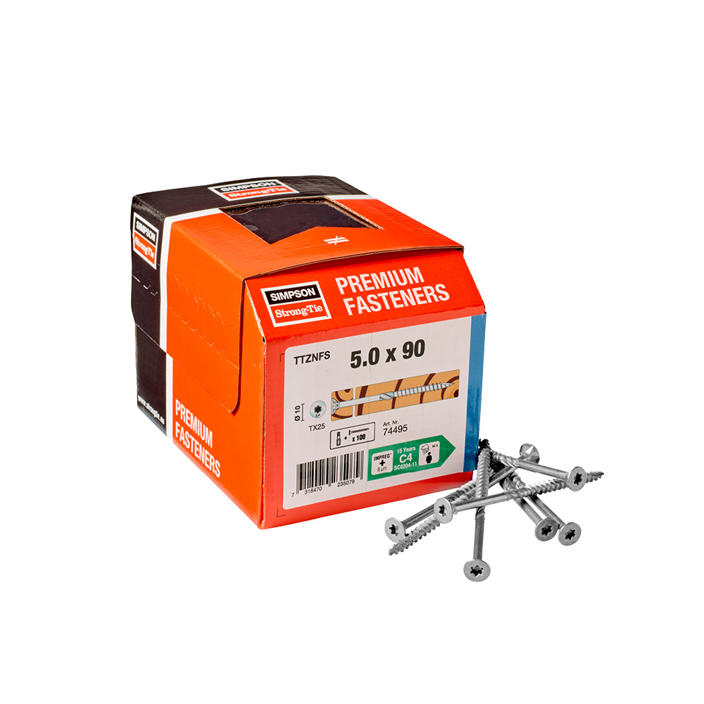 TTZNFS Vis bois tête fraisée - Impreg®+