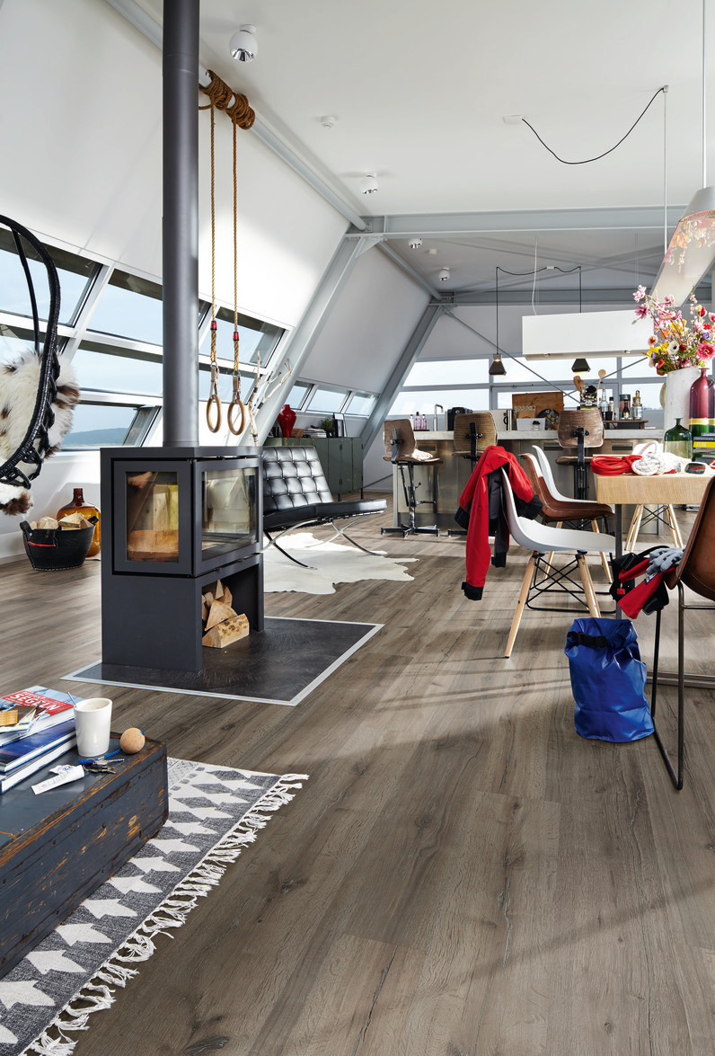 Sol stratifié Meister LC 55 Grey oak 06671
