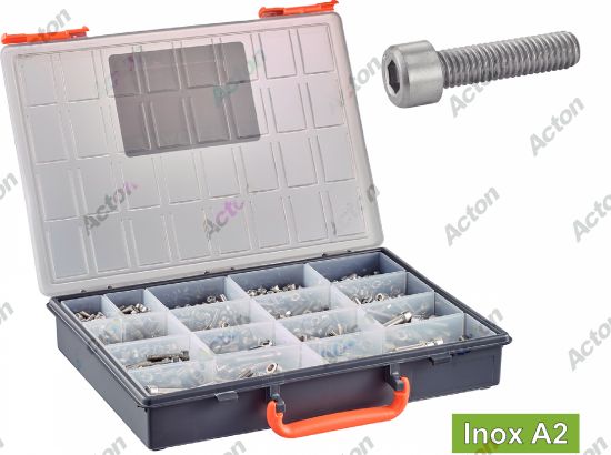 Coffret DIN 912 Vis à métaux tête cylindrique six pans creux inox A2