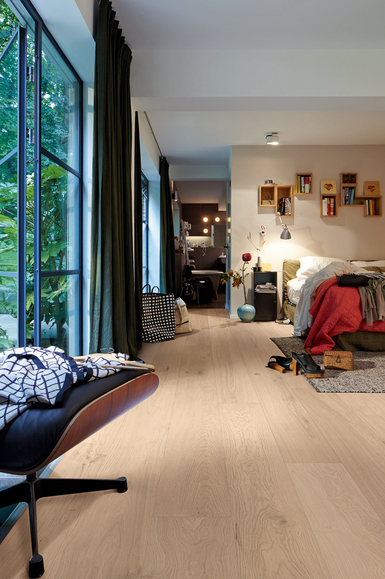 Lame de parquet contrecollé MEISTER Lindura HD 400 chêne Off-white oak lively verni 3