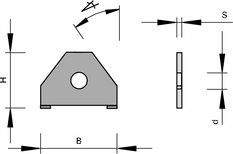 Plaquettes de rechange pour racleurs HW à 2 coupes et chanfrein LEUCO