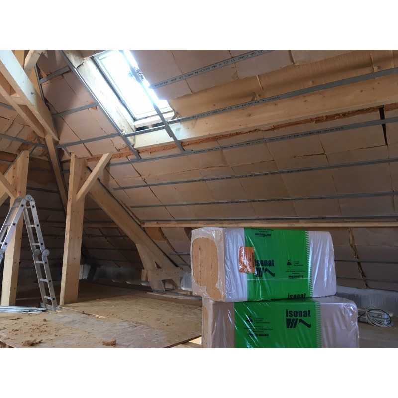 ISONAT FLEX 40 Panneau Isolant Semi-Rigide Fibre Laine de Bois 3