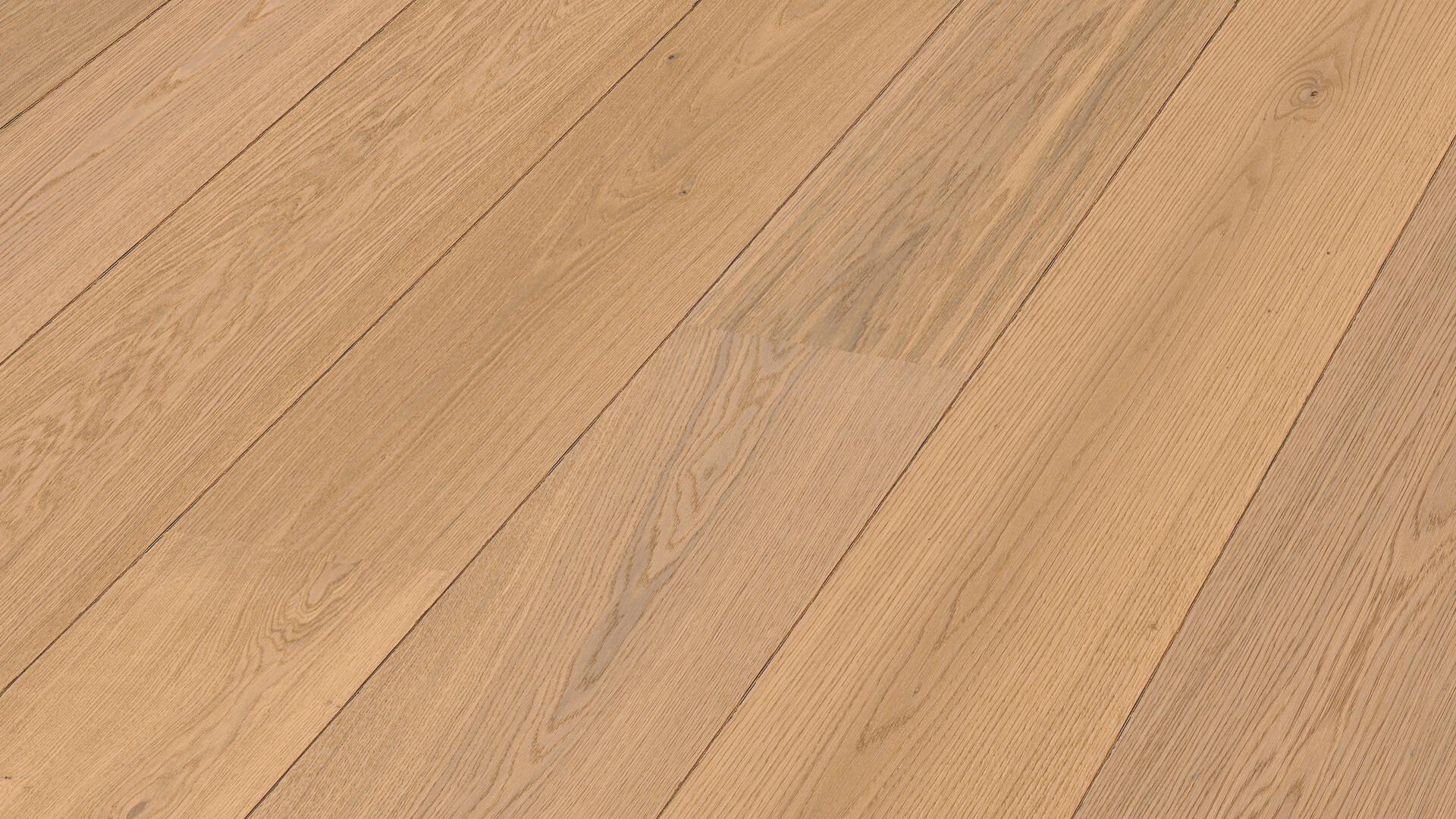 Lame de parquet contrecollé MEISTER Lindura HD 400 chêne Natural light oak