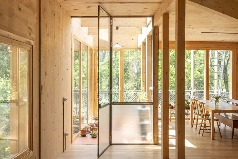 Maison Simbionte : architecture en bois de proximité