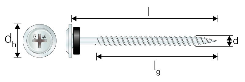 FSWA2 Vis tête plate - Inox A2 2