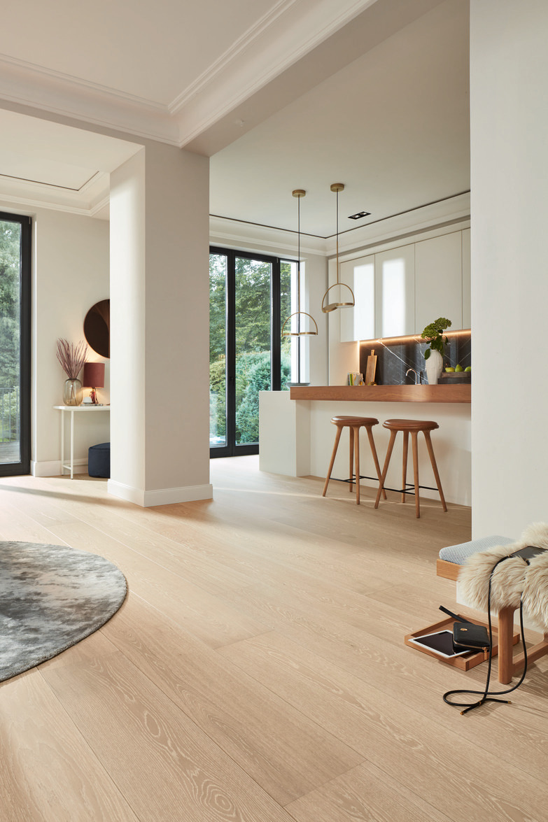 Lame de parquet contrecollé MEISTER Lindura HD 400 chêne Natural champagne oak 3
