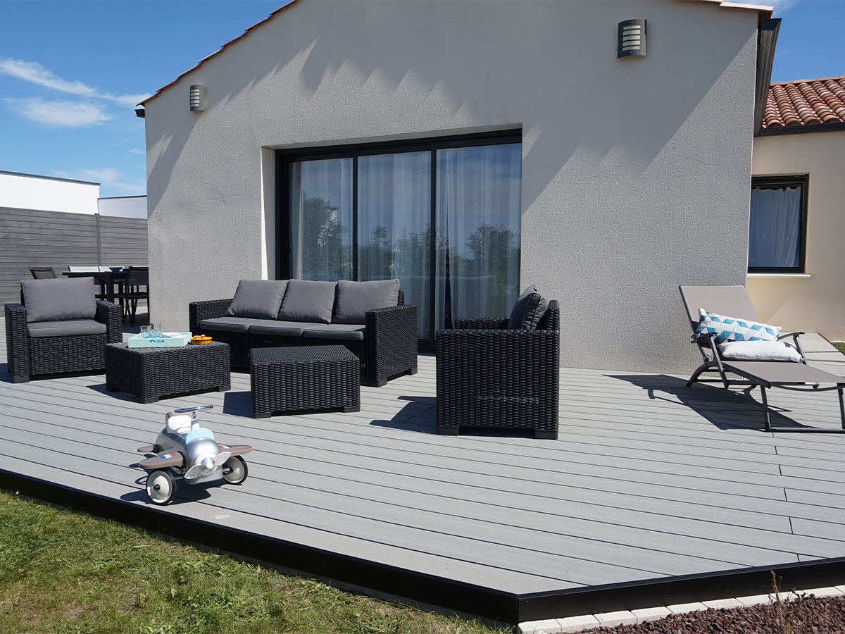 Terrasse Optima Plus Basalte 70
