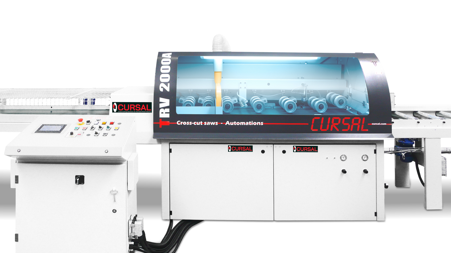 Tronçonneuse optimisatrice à tapis Cursal TRV 2000