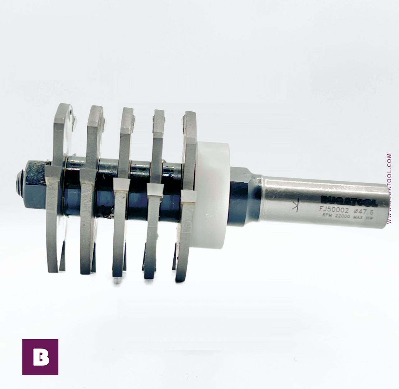 Fraise industrielle pour assemblage avec guide haut et queue de 12 mm