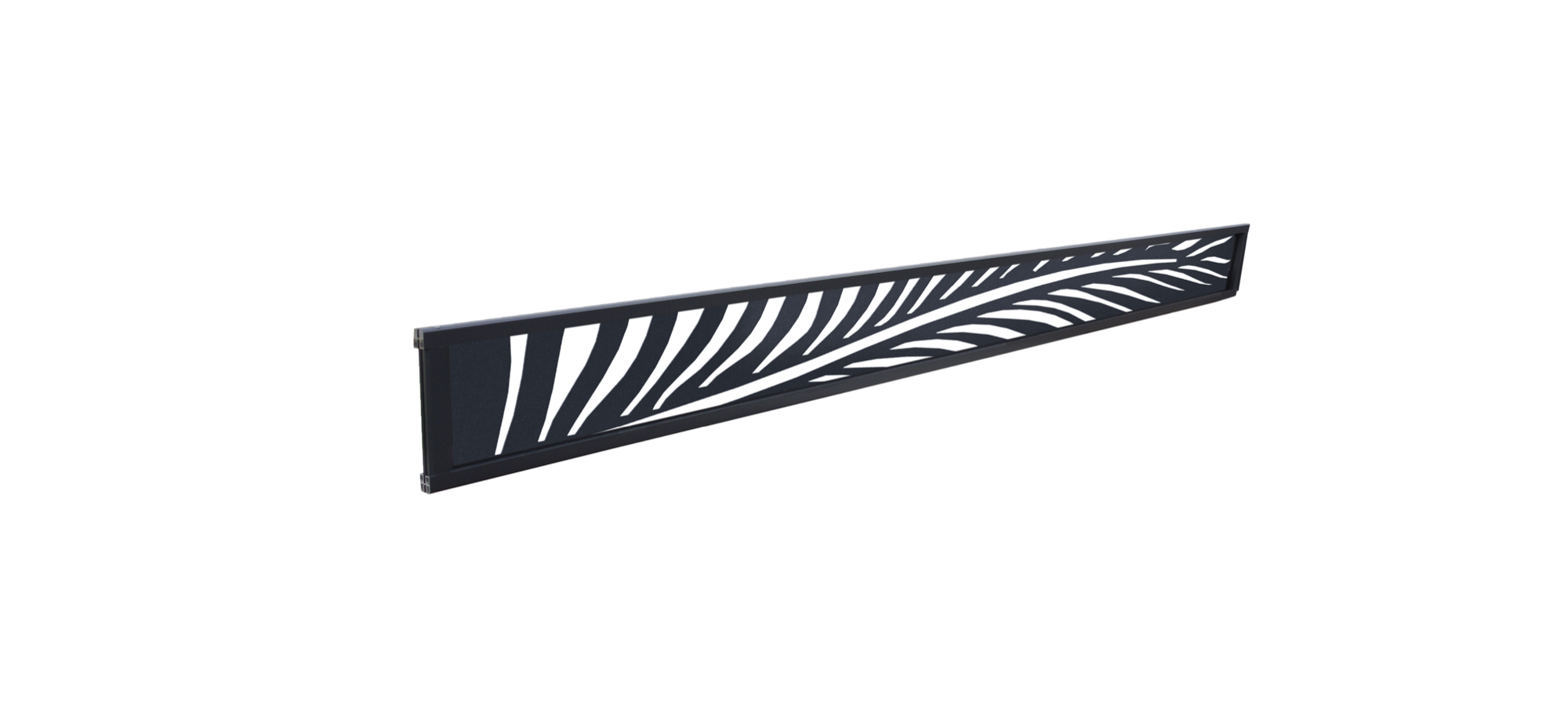 Lame décorative aluminium Palme pour clôture composite