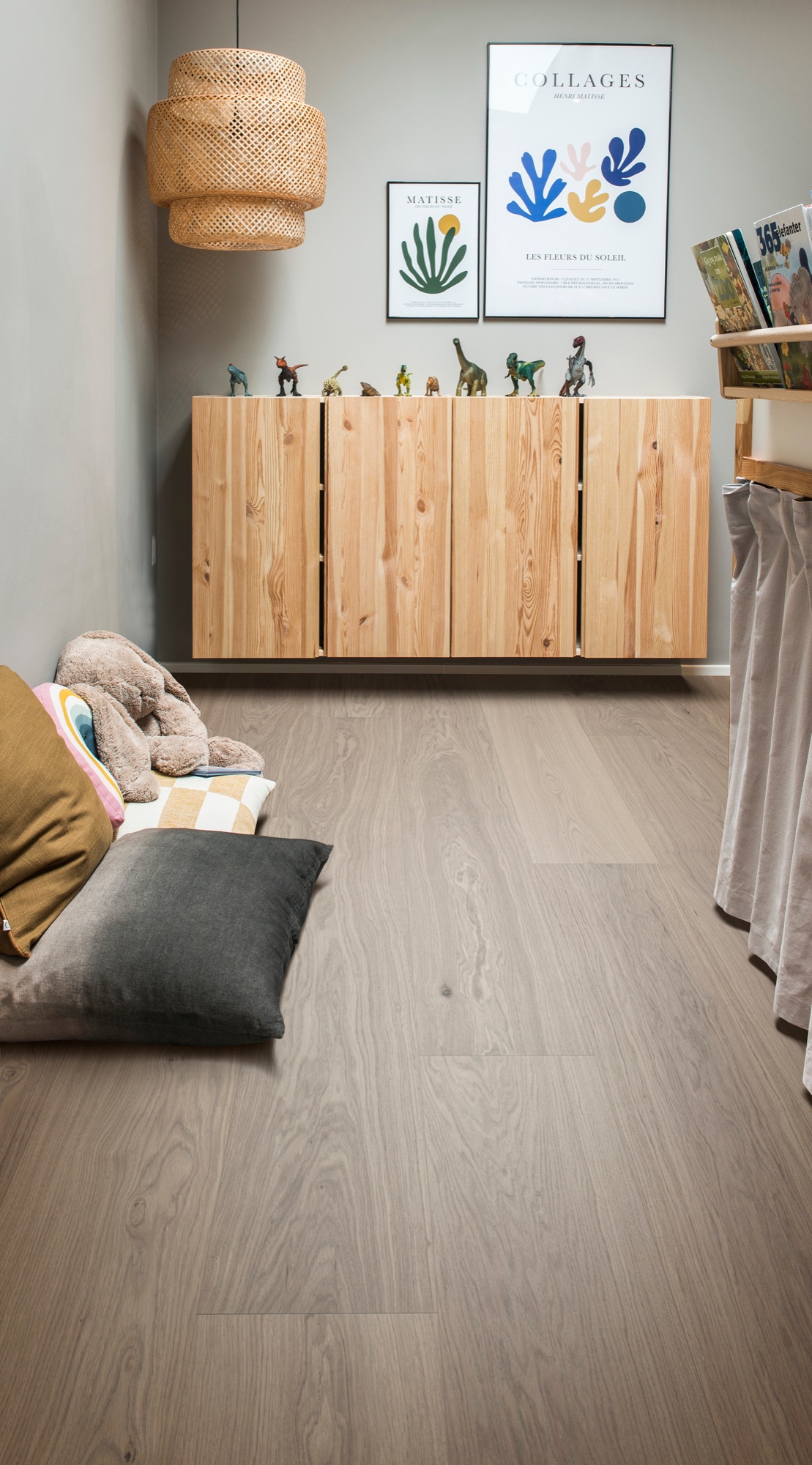 Lame de parquet hybride Bjelin Woodura Bonnarp chêne Earth Grey 3