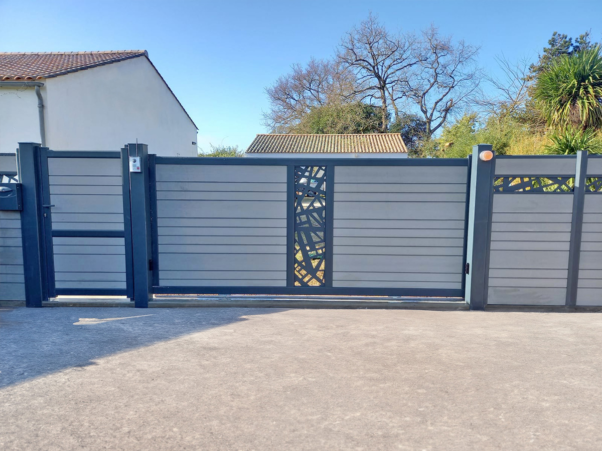 Portail Coulissant Basalte 9