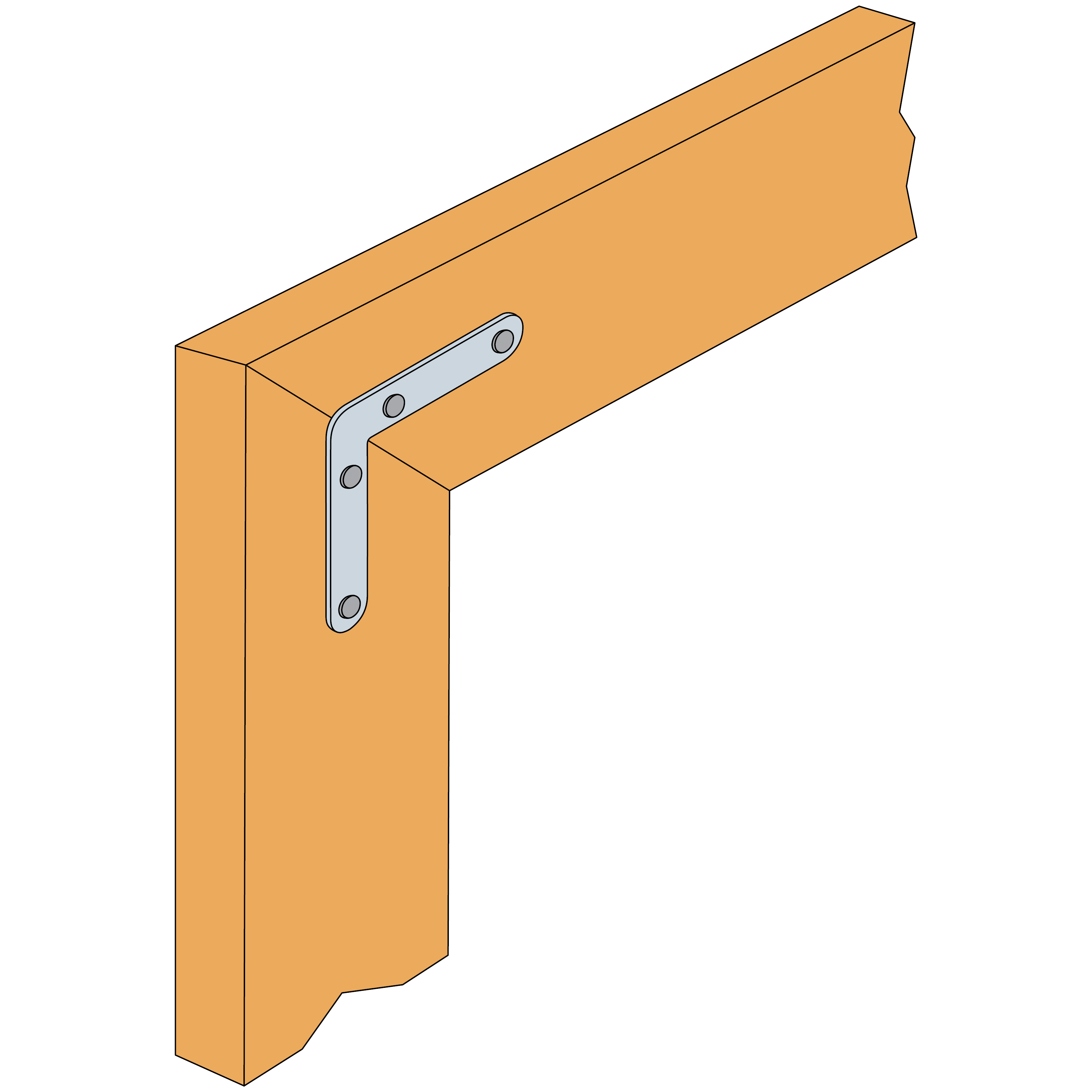 ECP Equerre de chaise plate