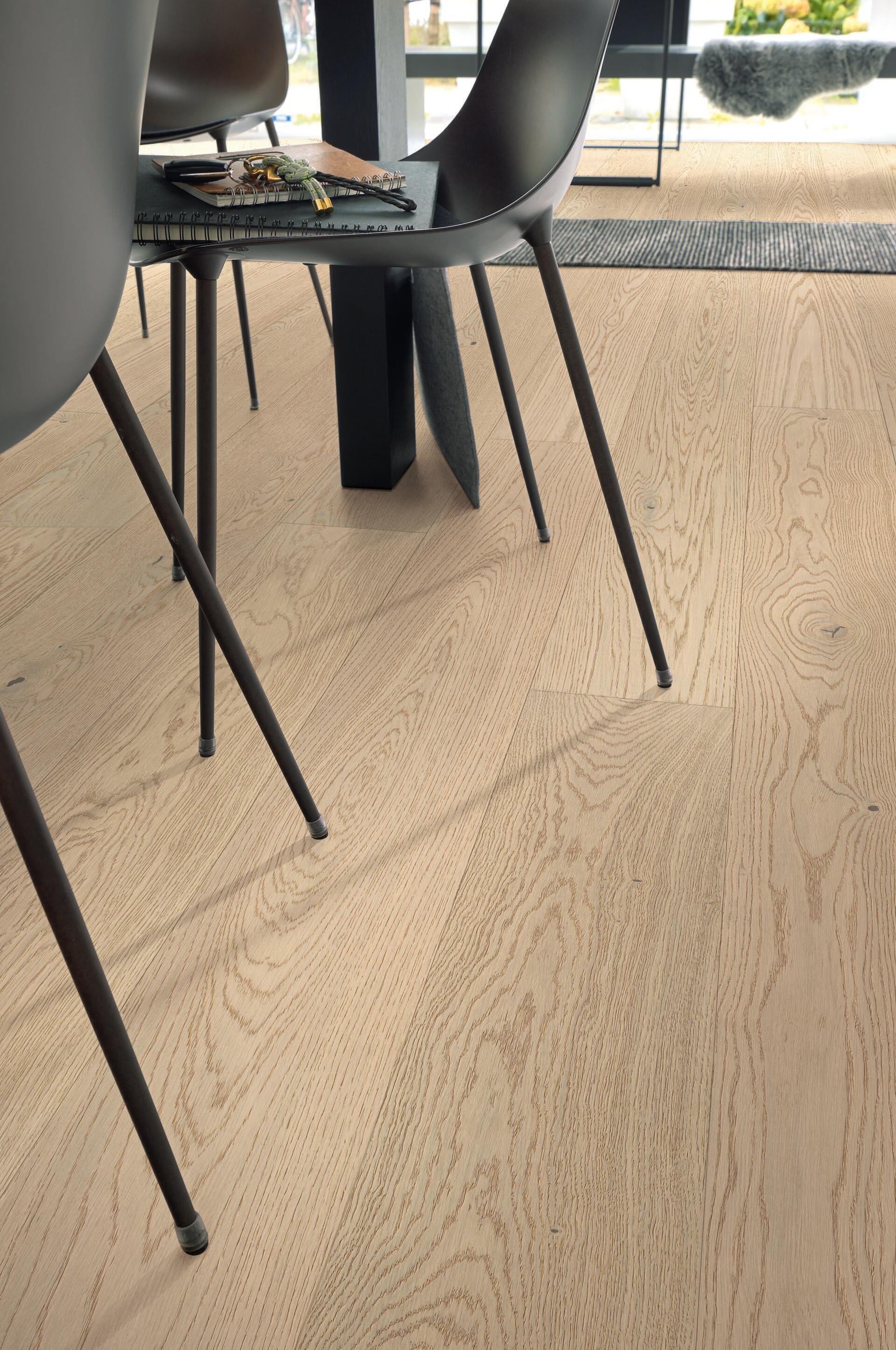 Lame de parquet contrecollé MEISTER Wood Flooring Natureflex HD 100 chêne Off-white oak lively 2