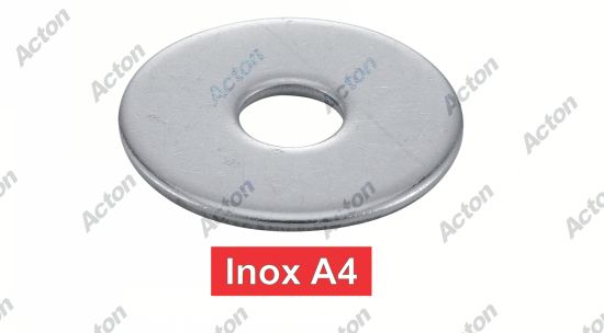 Rondelle plates extra larges type ll inox A4 - NFE 25513 Acton