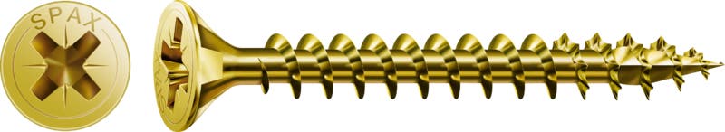 Vis universelle SPAX YELLOX tête fraisée Ø 2–5 mm