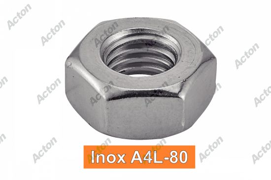Écrou hexagonal DIN 934 inox a4l-80 Acton