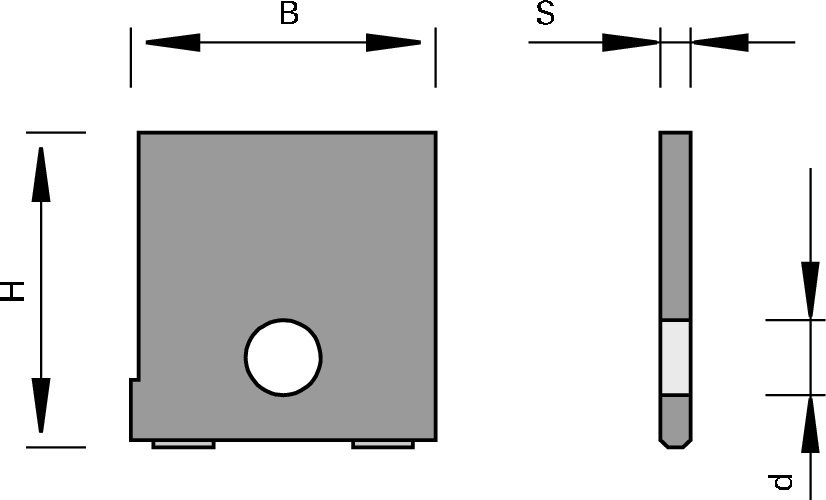 Plaquettes brutes 3P HW (format vertical) LEUCO