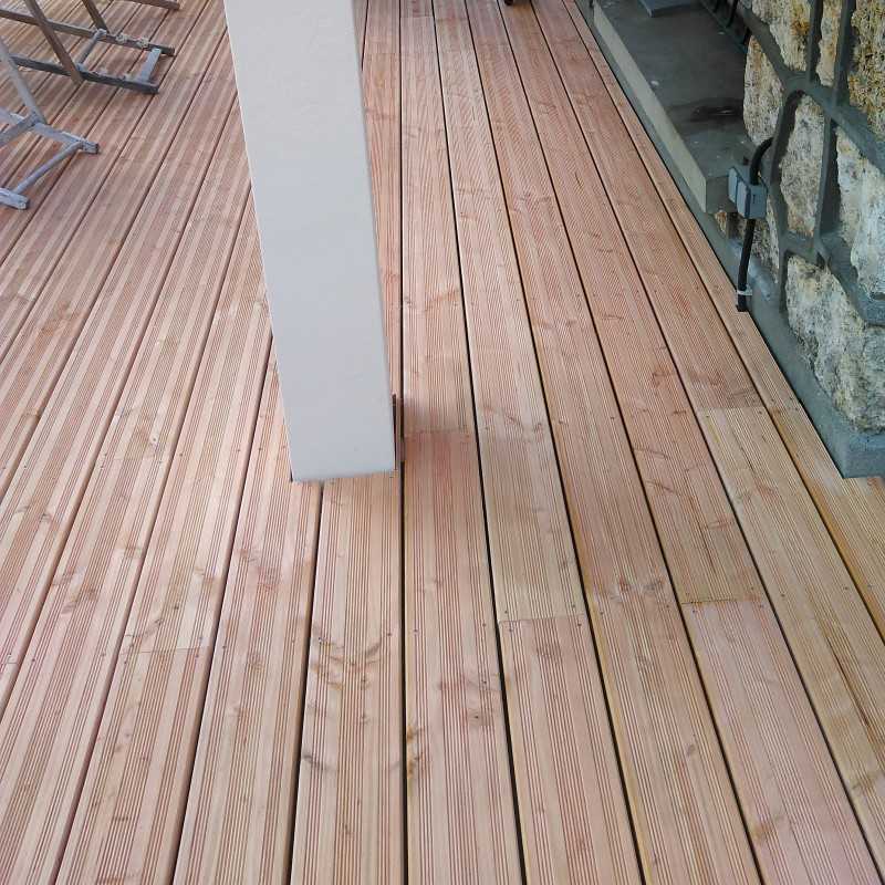 Lame de Terrasse Bois Striée FIGARO 27x145 Douglas 2