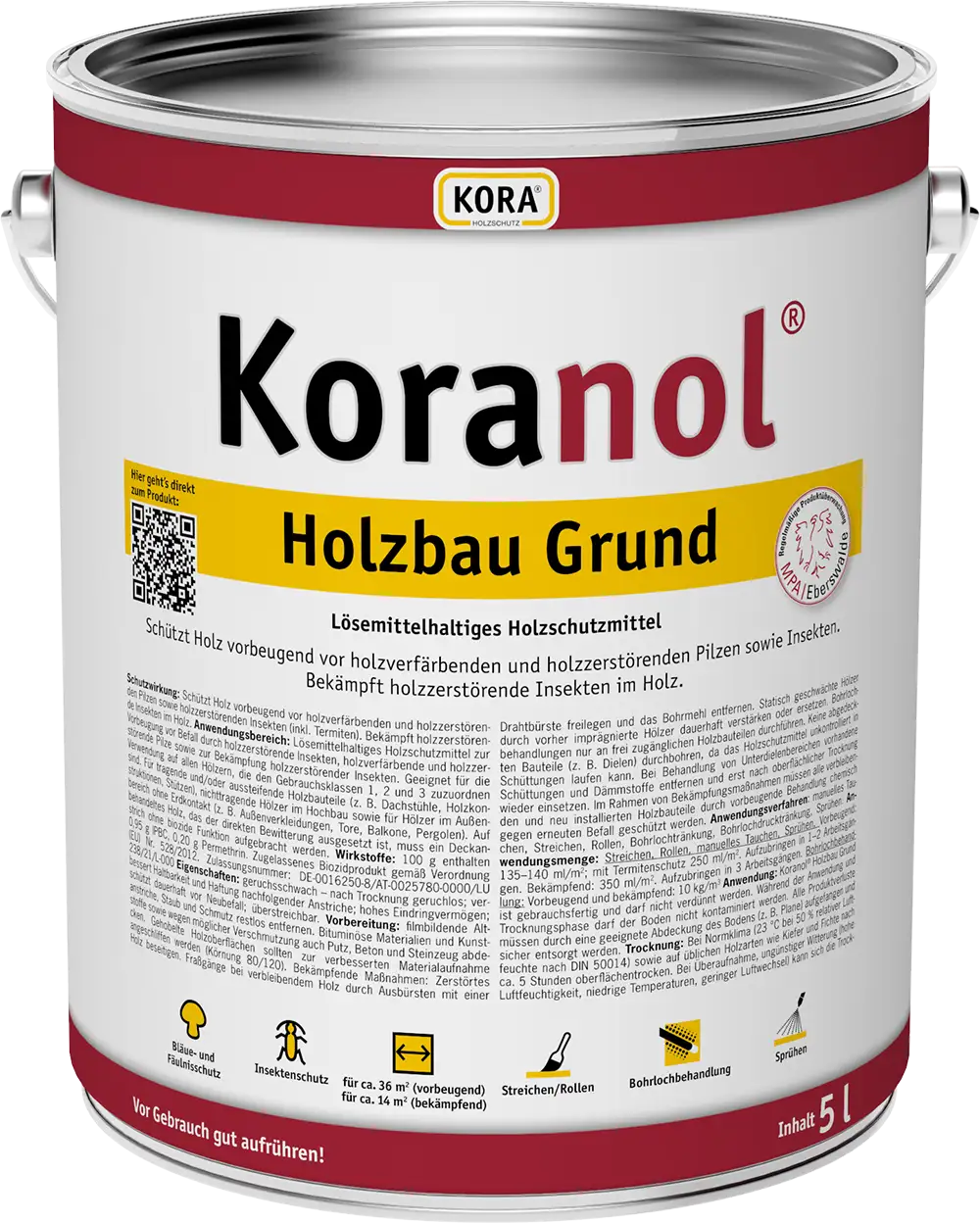 Produit de préservation charpente Koranol Holzbau Grund