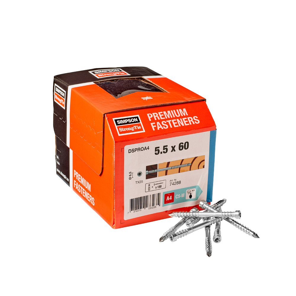 DSPROA4 Vis terrasse bois durs - Inox A4