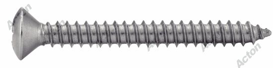 Vis à tôle tête fraisée bombée phillips forme c inox A2 - DIN 7983 2