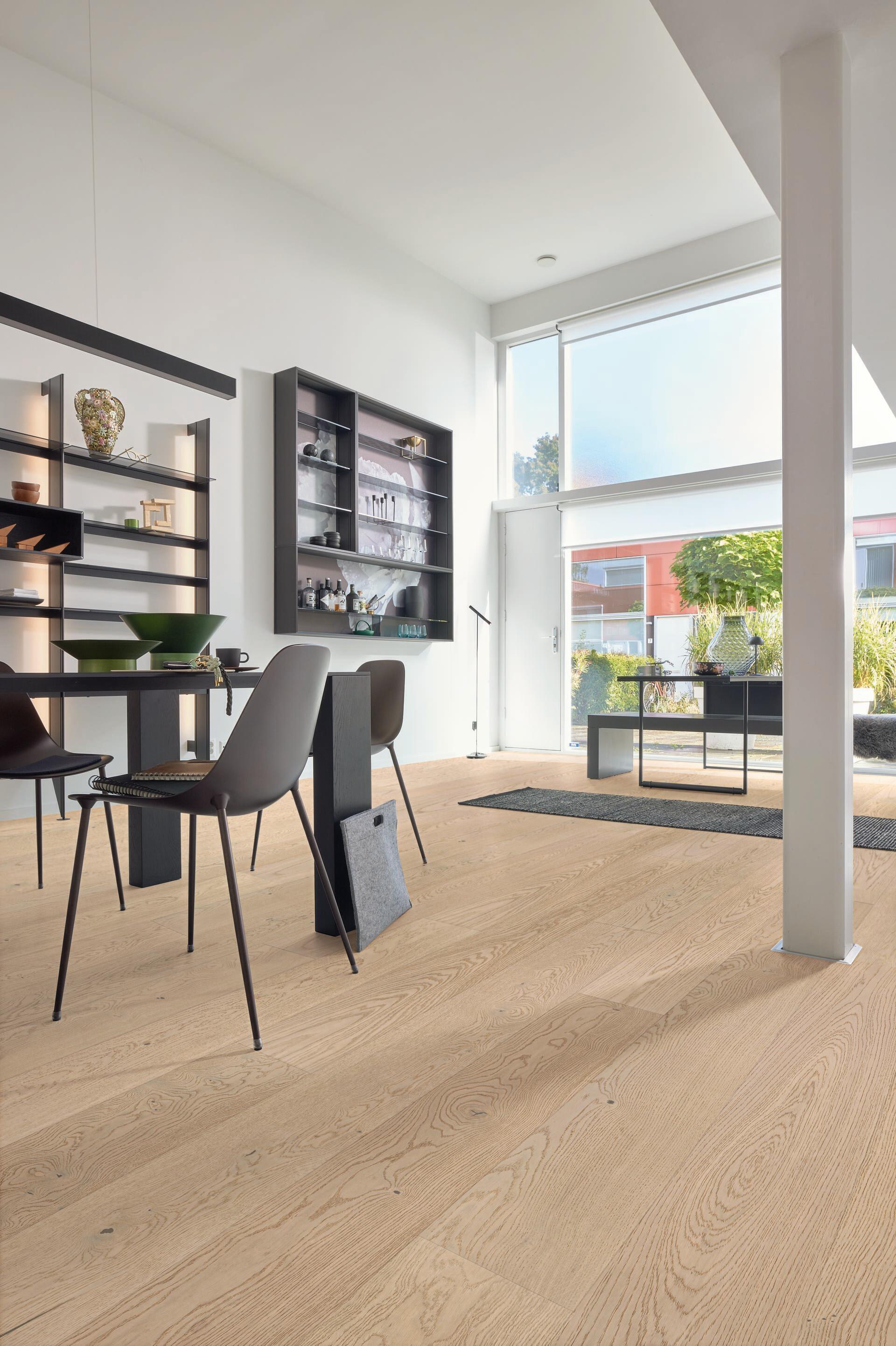 Lame de parquet contrecollé MEISTER Wood Flooring Natureflex HD 100 chêne Off-white oak lively 3
