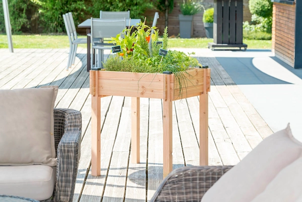 Potagers, bacs et jardinières en Douglas