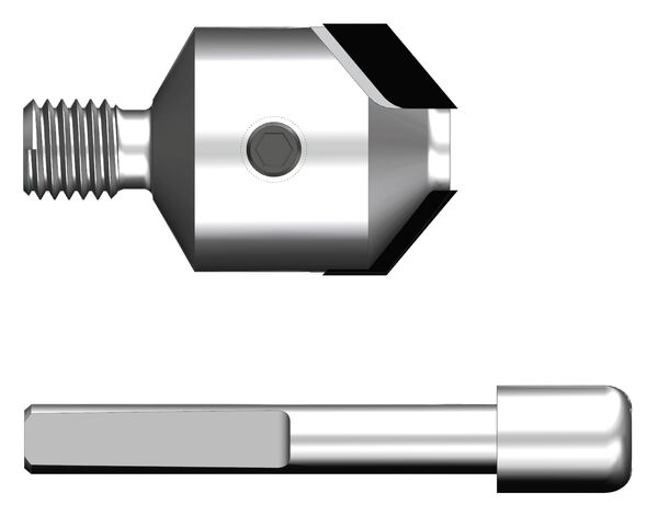 CC020 Fraisoir à téton LEUCO - tourillon interchangeable