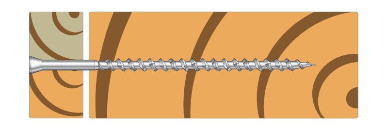 SSDTH Vis pour terrasse bois résineux - Inox A2