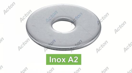Rondelle plates extra larges type ll inox A2 - NFE 25513 Acton