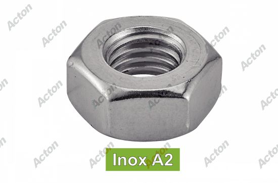 Écrou hexagonal lubrifies DIN 934 inox A2 Acton