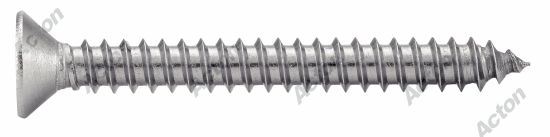 Vis à tôle tête fraisée phillips forme c inox A4 - DIN 7982 Acton 2