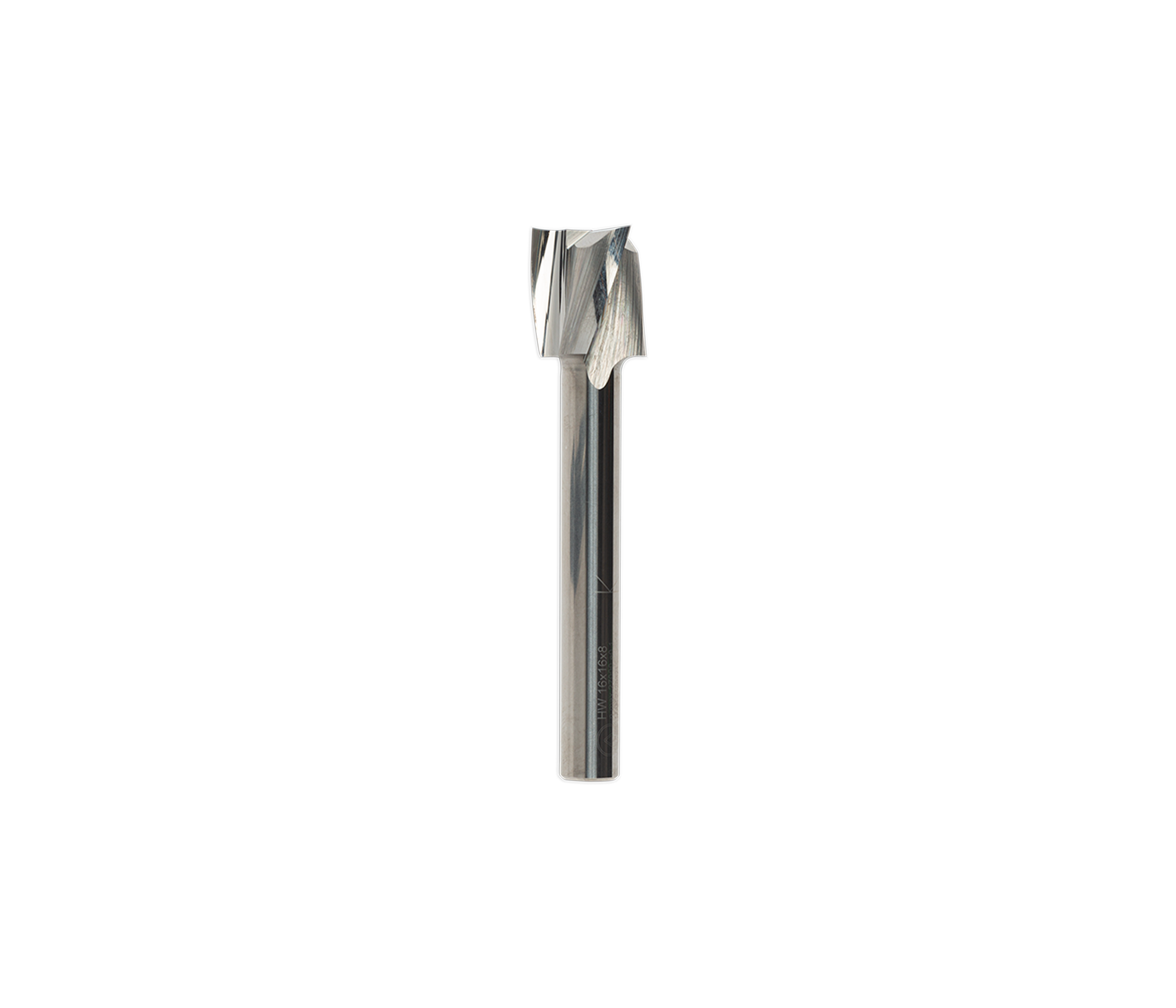 Fraise hélicoïdale positive à trois dents 16 mm x 16 mm Shaper 2