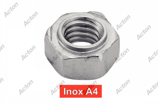 Écrou hexagonal à souder inox A4 - type DIN 929 Acton