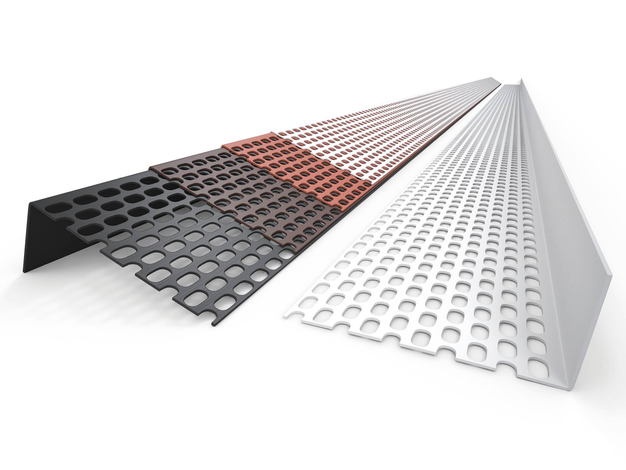 Profilé de ventilation BWK PVC en pièces de 2,5 m 2