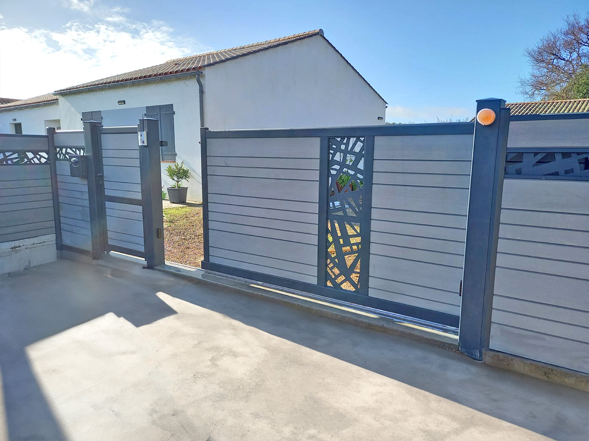 Portail Coulissant Basalte 10