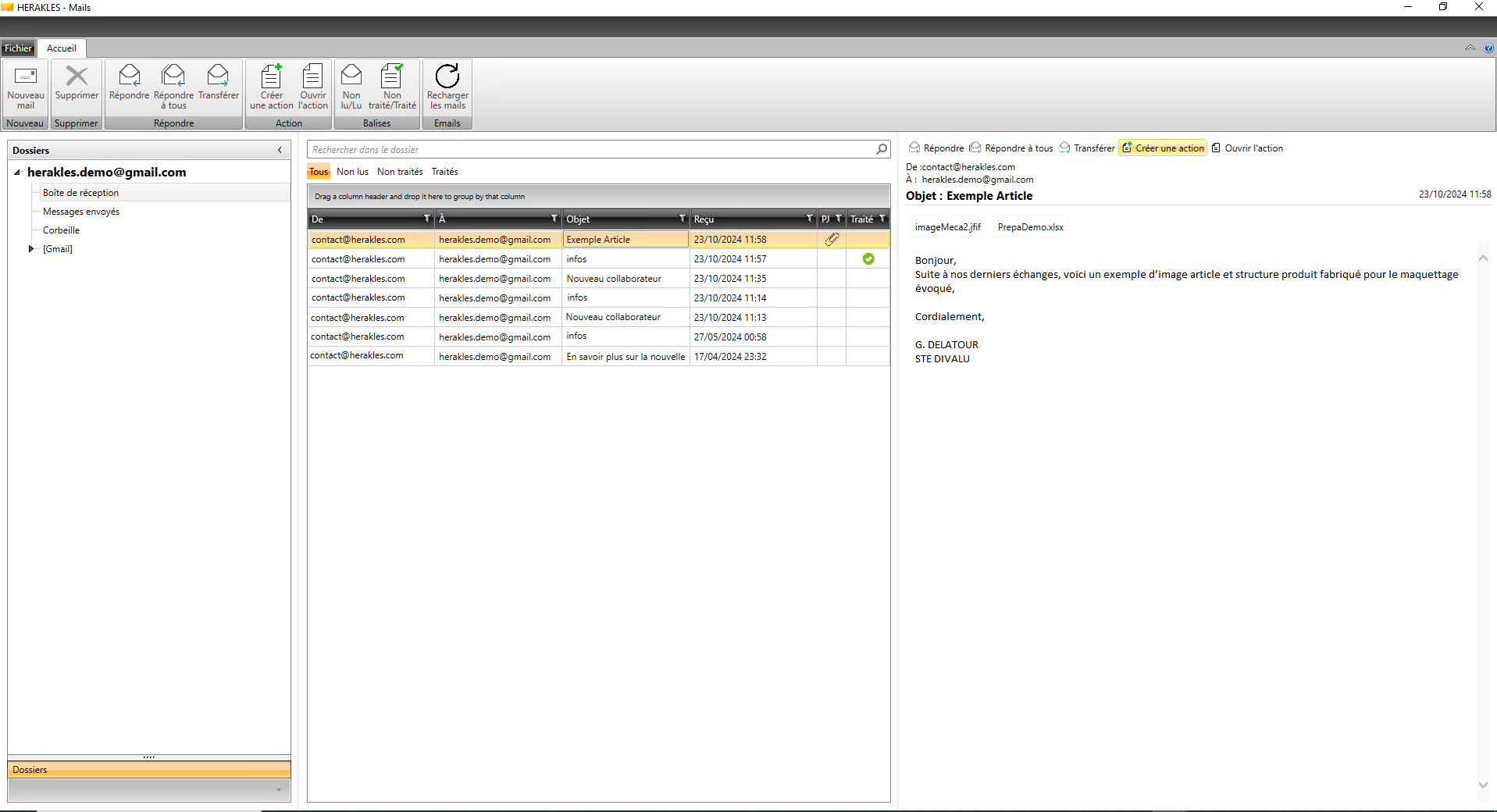 Module CRM de l'ERP Herakles 4