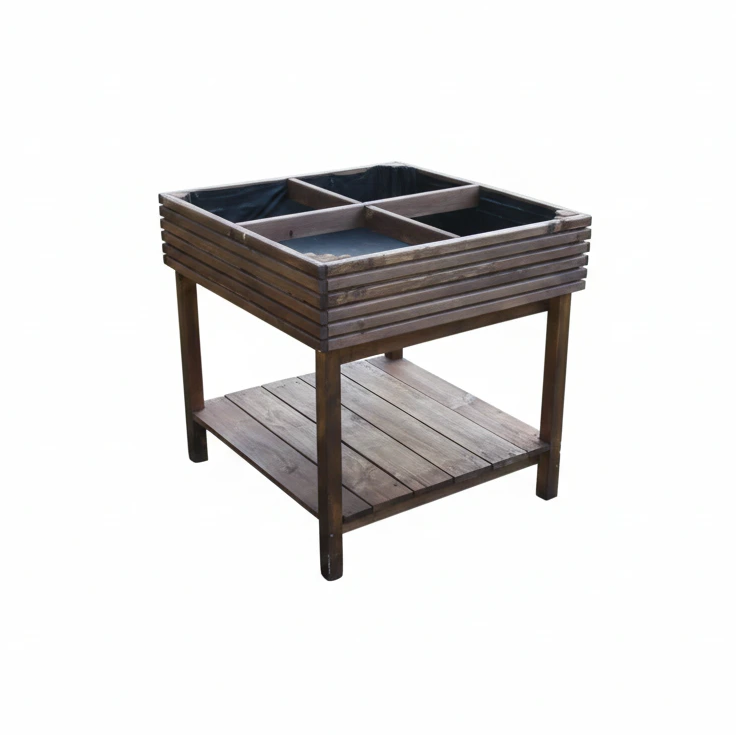 Potager sur pieds 4 cadres en bois