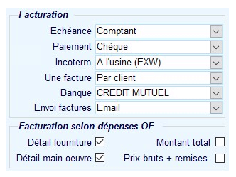 Module Factures de l'ERP Herakles 2