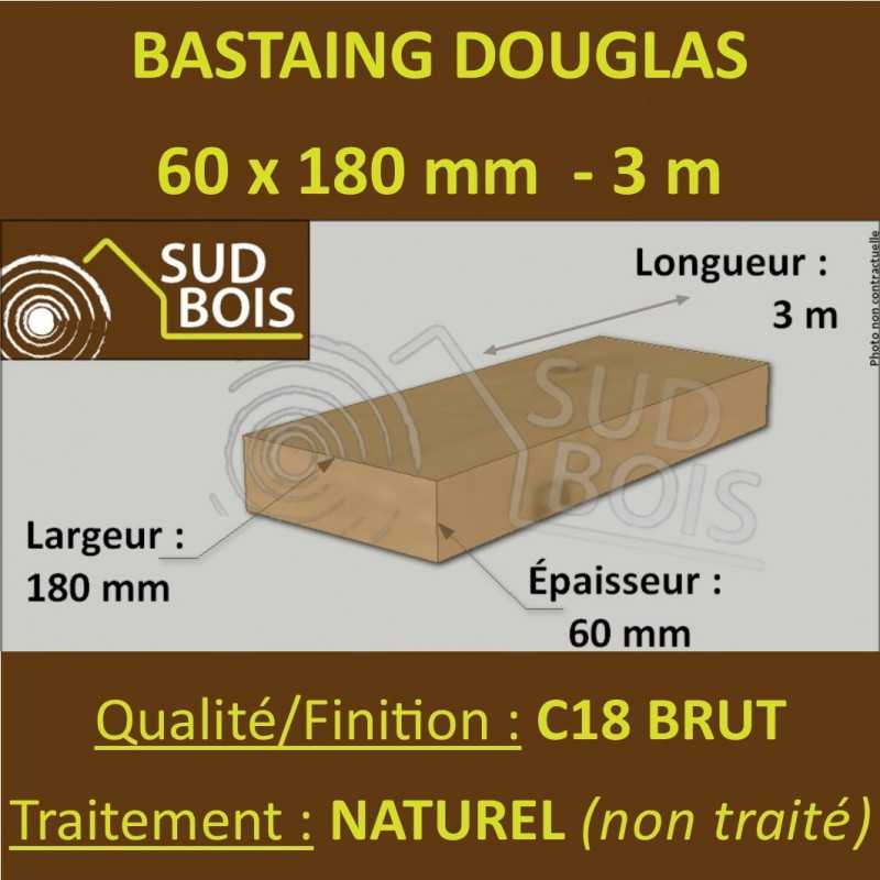 Palette de 30 Chevrons 60x180 Douglas Naturel Brut 3M