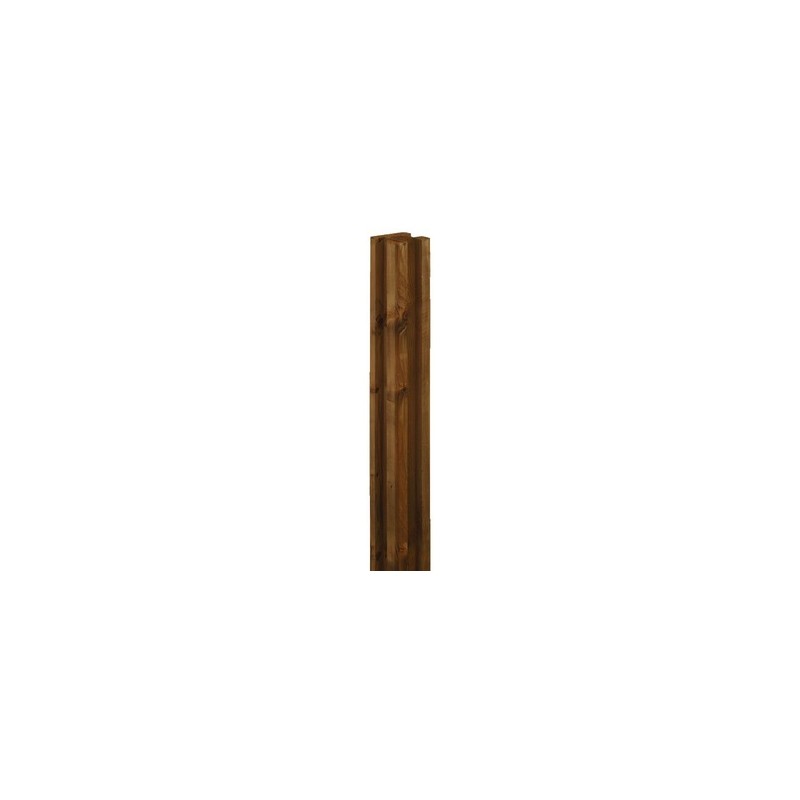 Poteau Raboté Rainuré 2R Douglas Naturel 69x69mm 2.00m